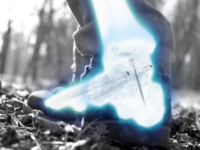 G-Beam Fusion Beaming System in foot