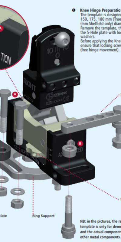 knee hinge preparation