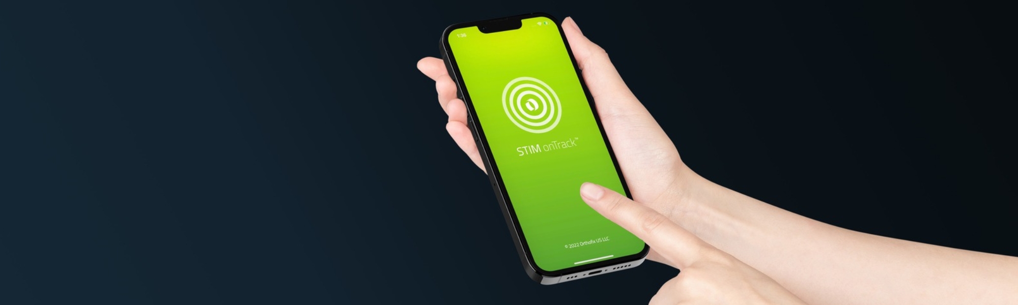 Stim onTrack Application on mobile phone
